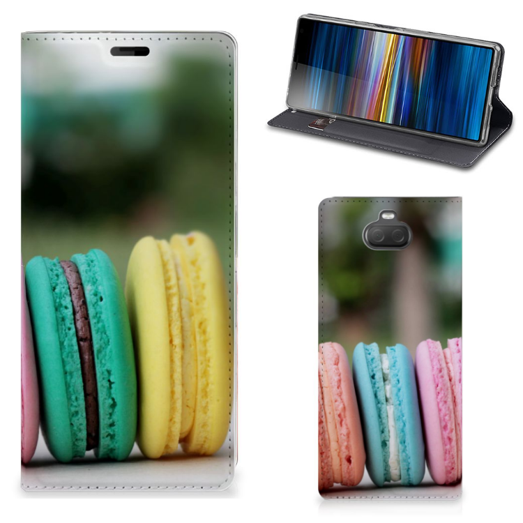 Sony Xperia 10 Plus Flip Style Cover Macarons