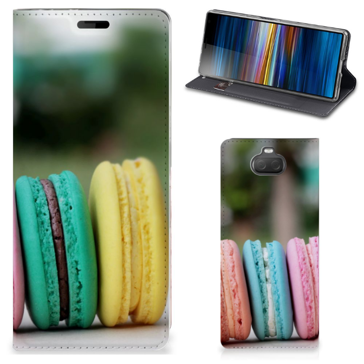 Sony Xperia 10 Flip Style Cover Macarons