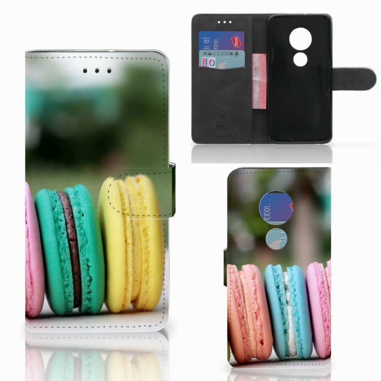 Motorola Moto G7 Play Boekhoesje Design Macarons