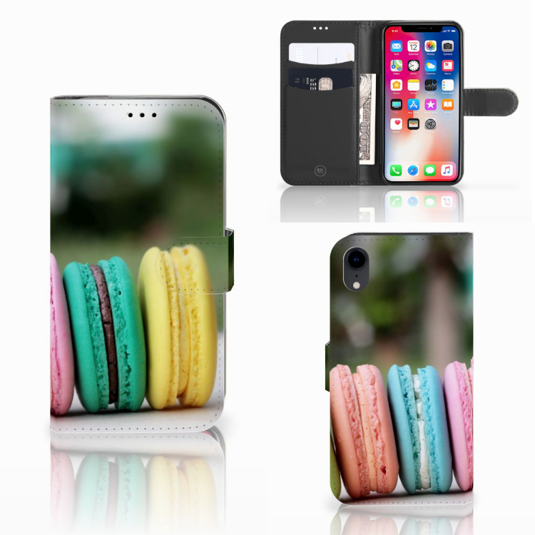 Apple iPhone Xr Book Cover Macarons