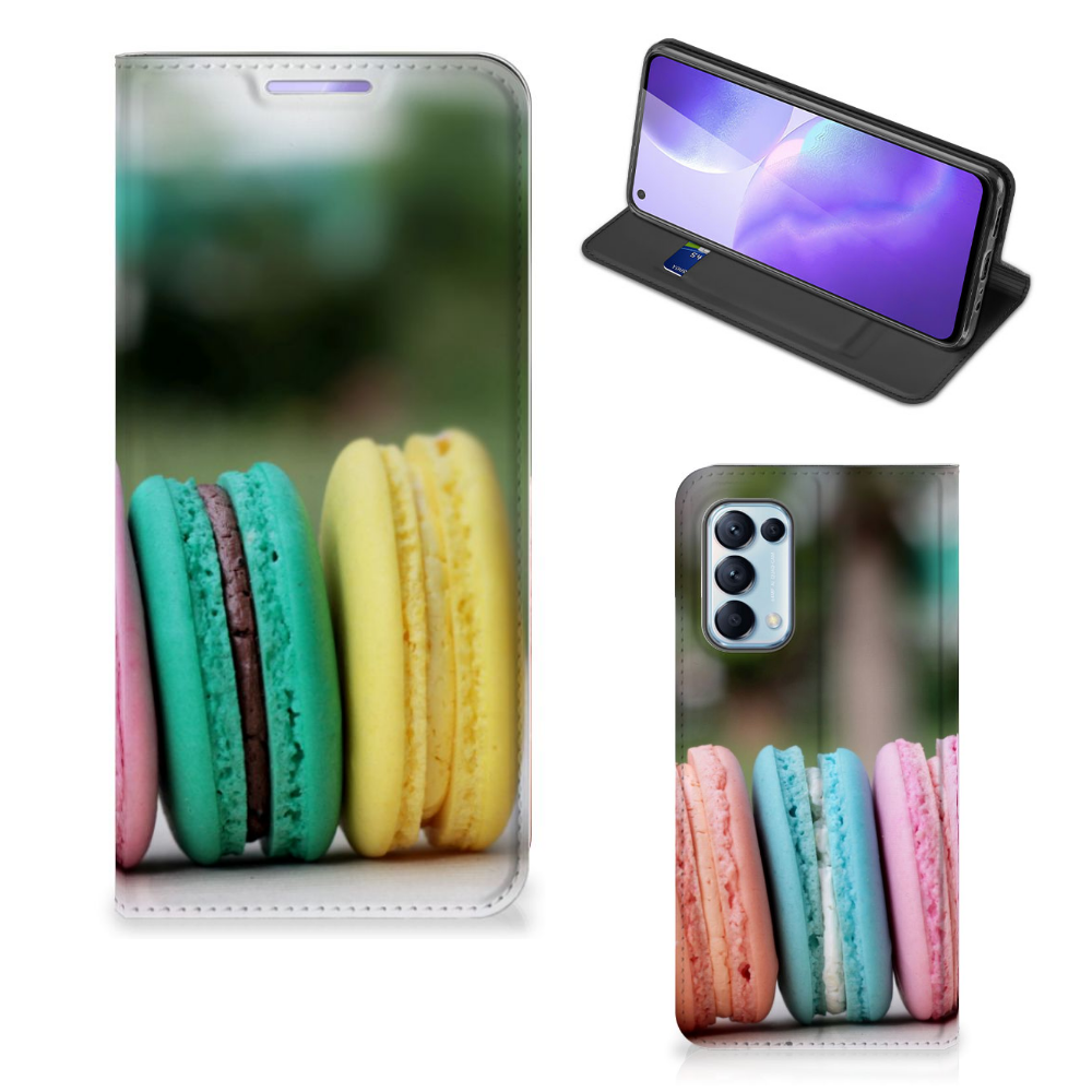 OPPO Find X3 Lite Flip Style Cover Macarons