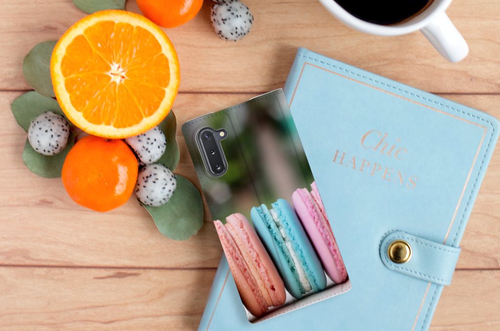 Samsung Galaxy Note 10 Flip Style Cover Macarons