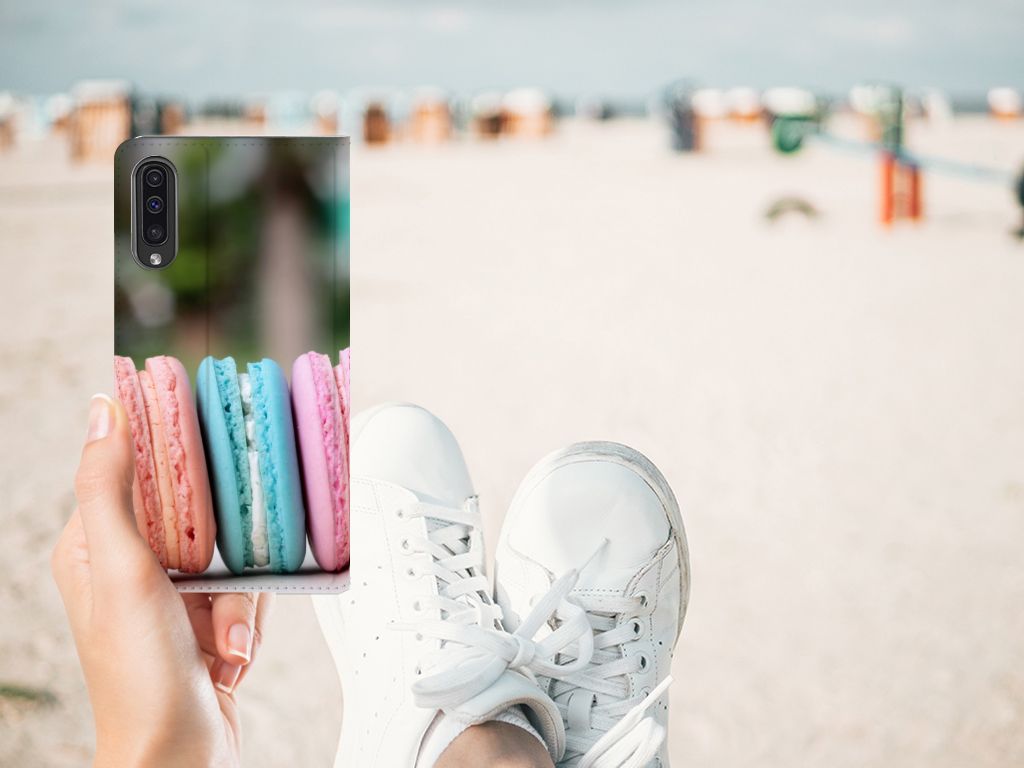 Samsung Galaxy A50 Flip Style Cover Macarons