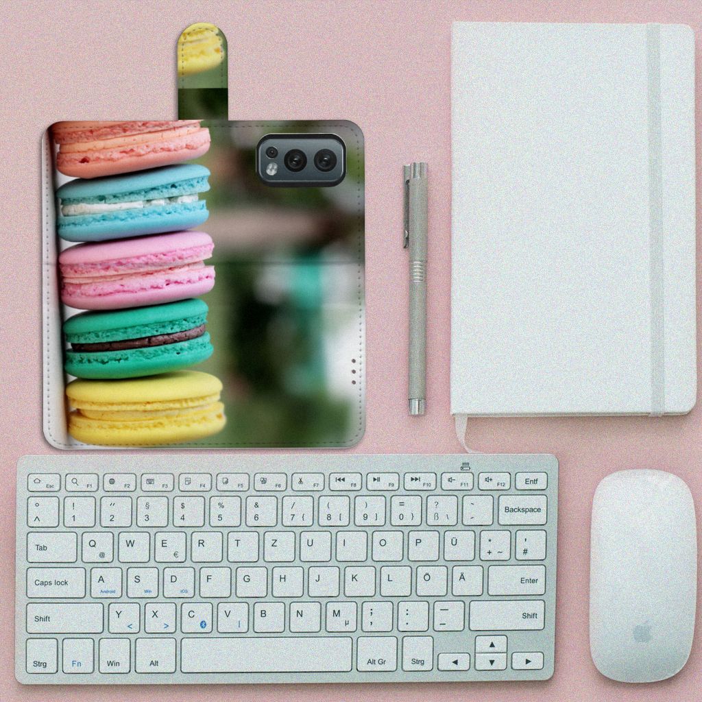 OnePlus Nord 2 5G Book Cover Macarons