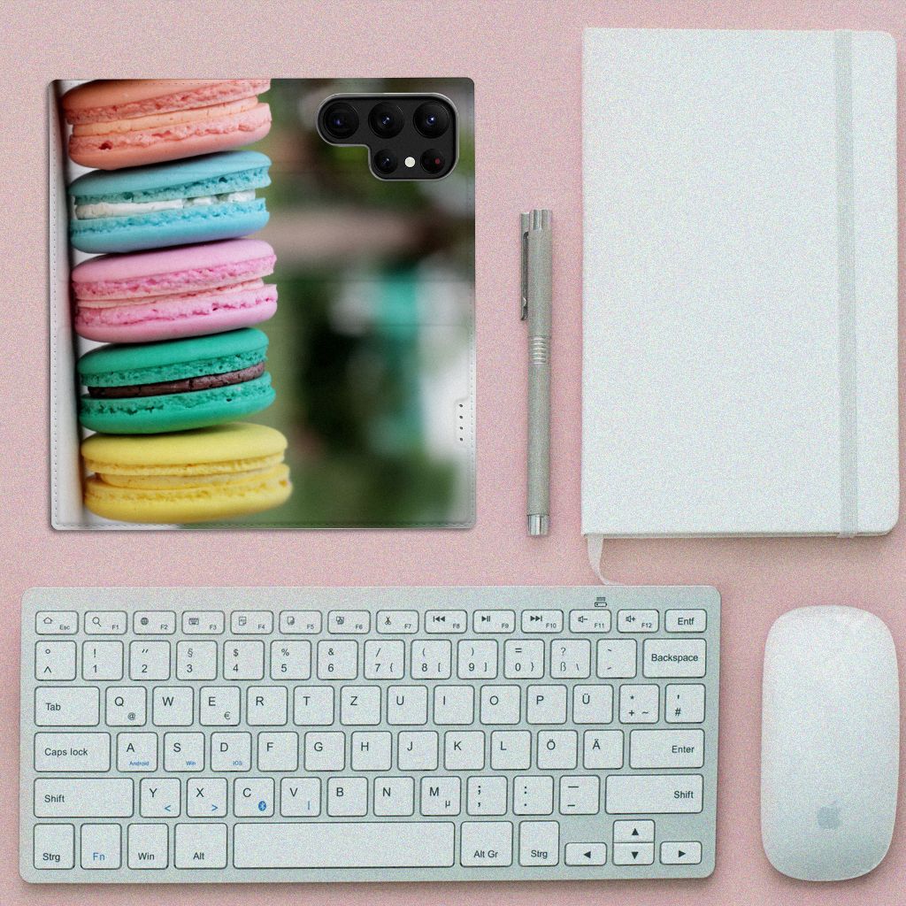 Samsung Galaxy S23 Ultra Flip Style Cover Macarons