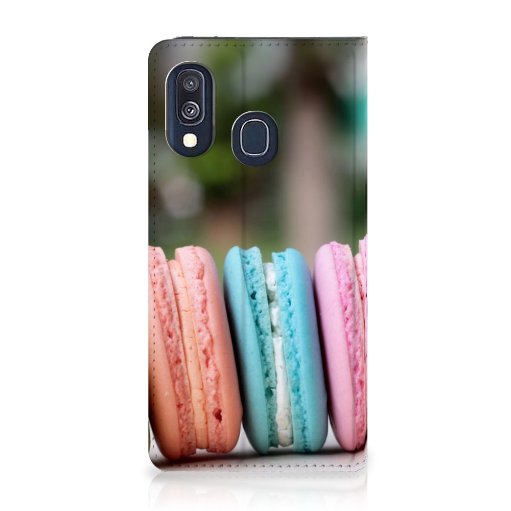 Samsung Galaxy A40 Flip Style Cover Macarons