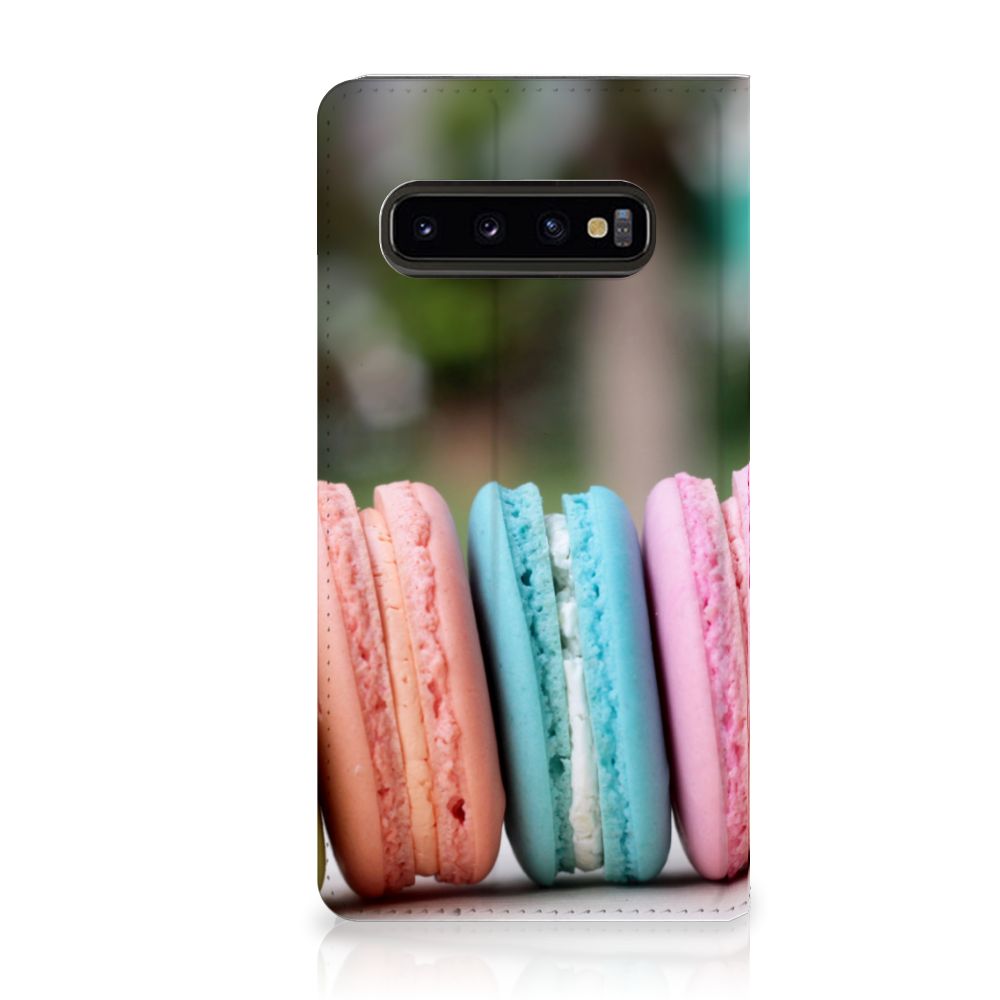 Samsung Galaxy S10 Flip Style Cover Macarons