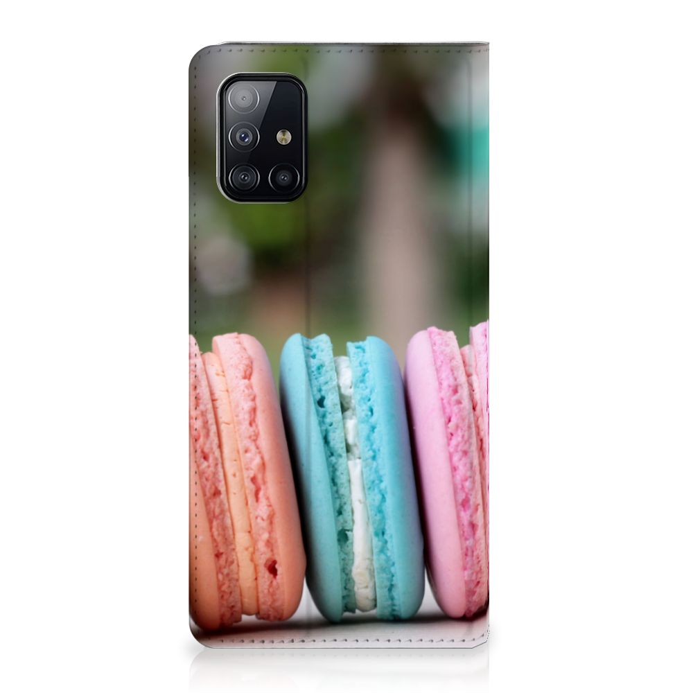 Samsung Galaxy A71 Flip Style Cover Macarons