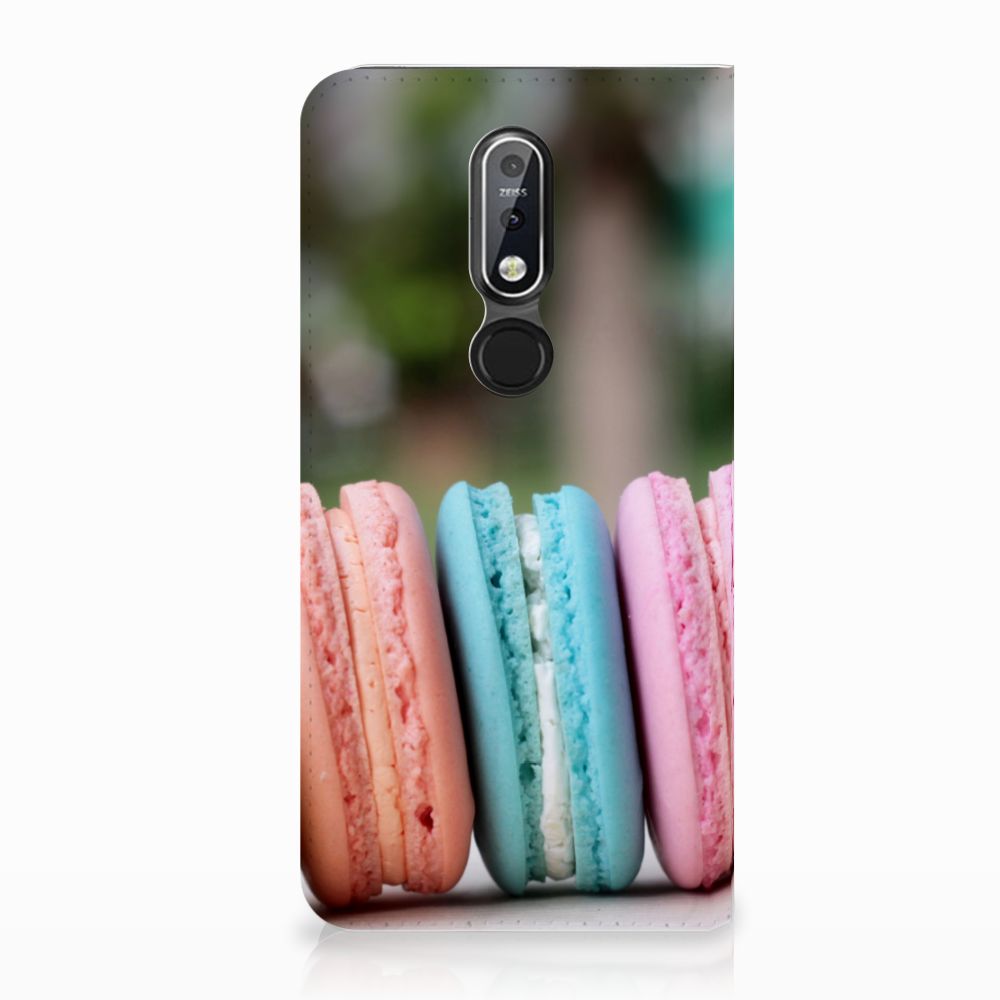 Nokia 7.1 (2018) Flip Style Cover Macarons