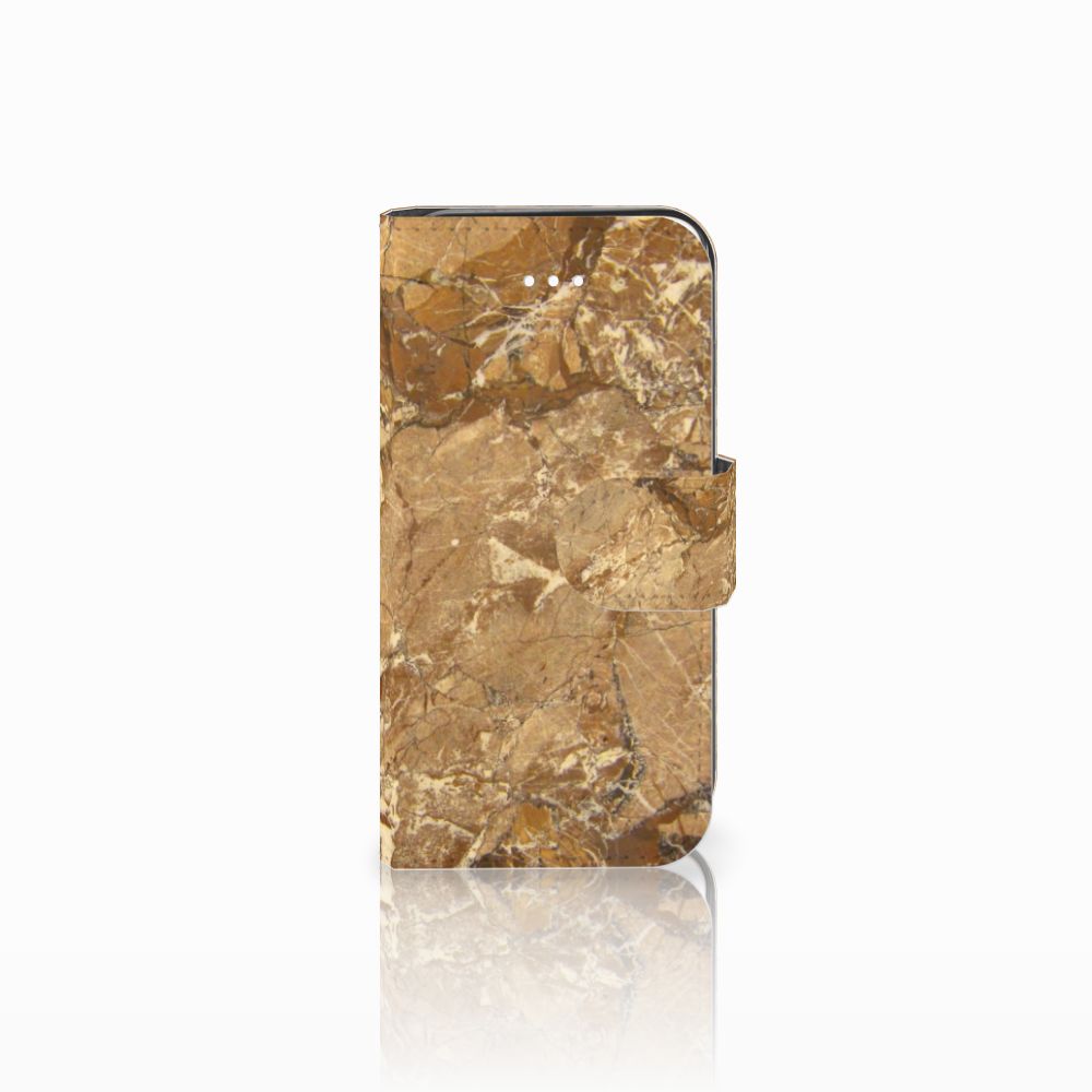 Apple iPhone 5 | 5s | SE Bookcase Marmer Creme