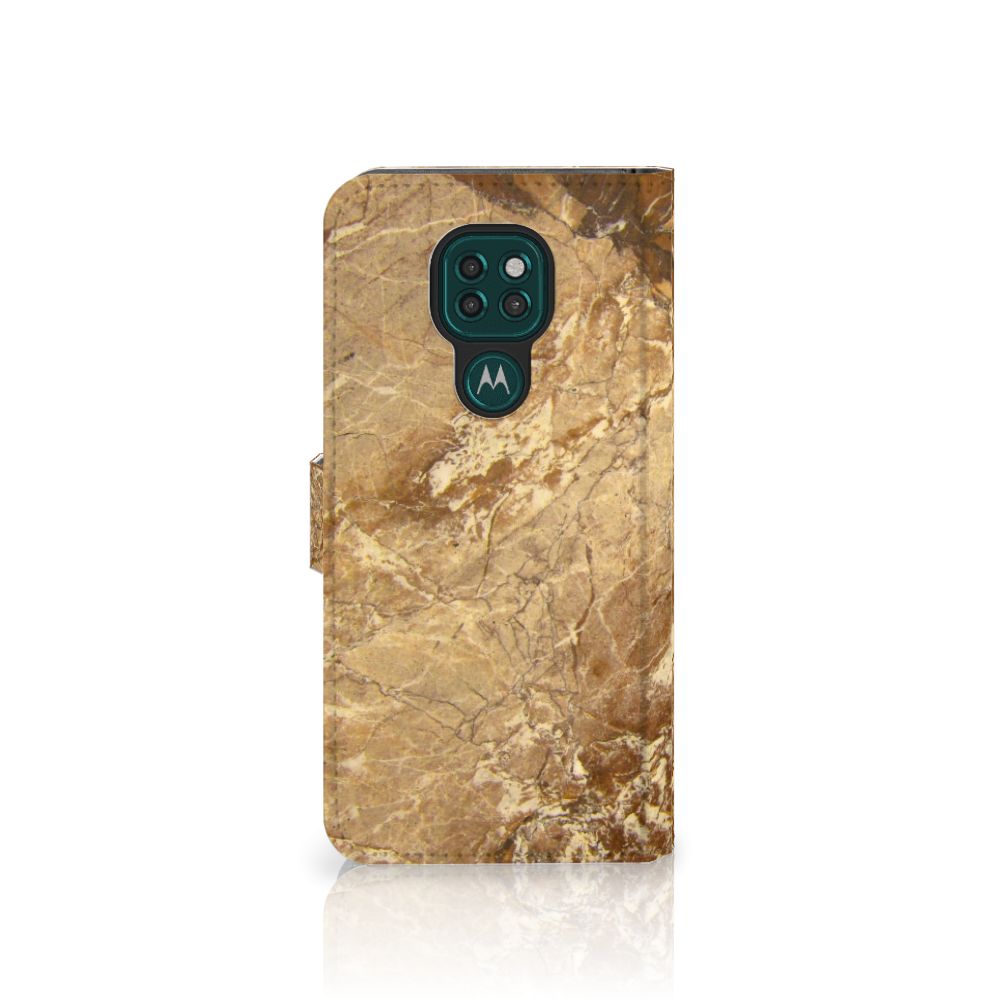 Motorola Moto G9 Play | E7 Plus Bookcase Marmer Creme