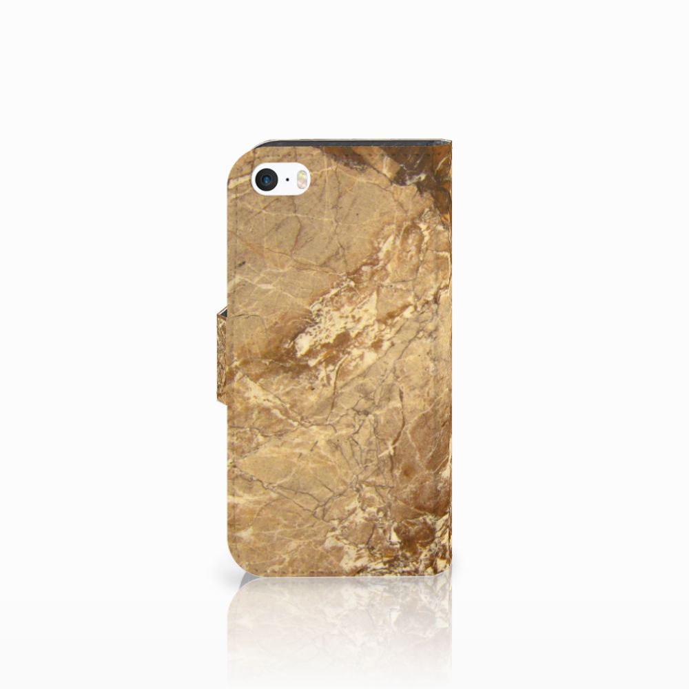 Apple iPhone 5 | 5s | SE Bookcase Marmer Creme
