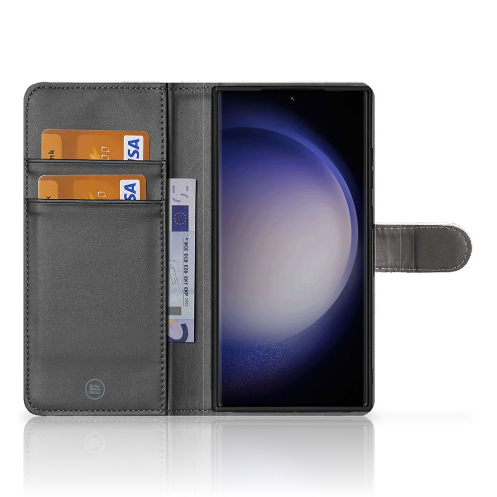 Samsung Galaxy S23 Ultra Bookcase Marmer Beige