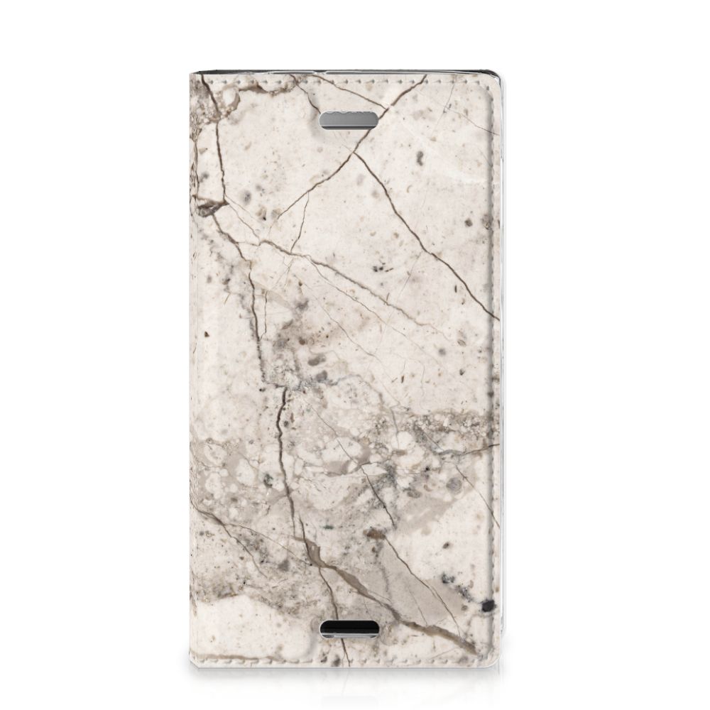 Sony Xperia XZ1 Compact Standcase Marmer Beige