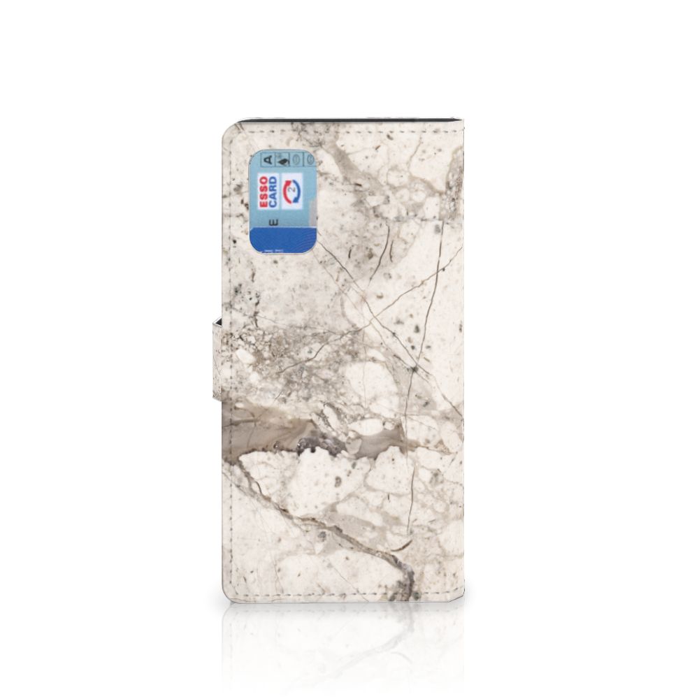 Samsung Galaxy A02s | M02s Bookcase Marmer Beige
