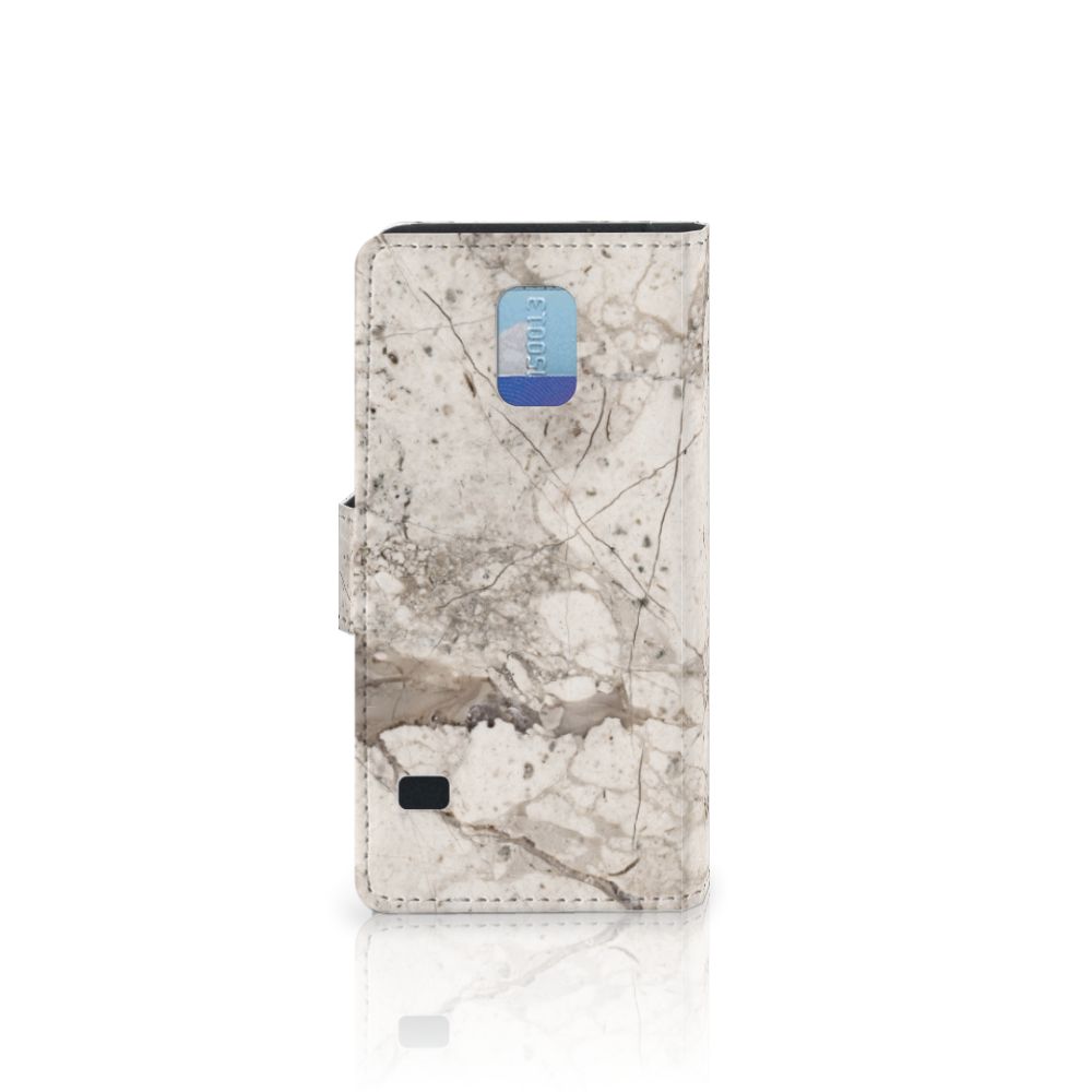 Samsung Galaxy S5 | S5 Neo Bookcase Marmer Beige