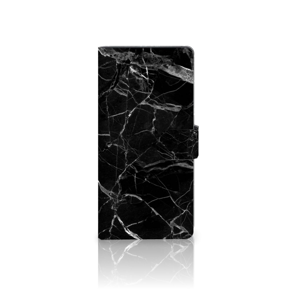 Samsung Galaxy A02s | M02s Bookcase Marmer Zwart - Origineel Cadeau Vader