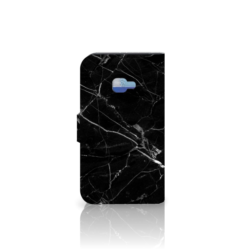 Samsung Galaxy Xcover 4 | Xcover 4s Bookcase Marmer Zwart - Origineel Cadeau Vader