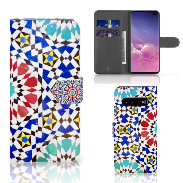 Samsung Galaxy S10 Plus Boekhoesje Design MozaÃ¯ek
