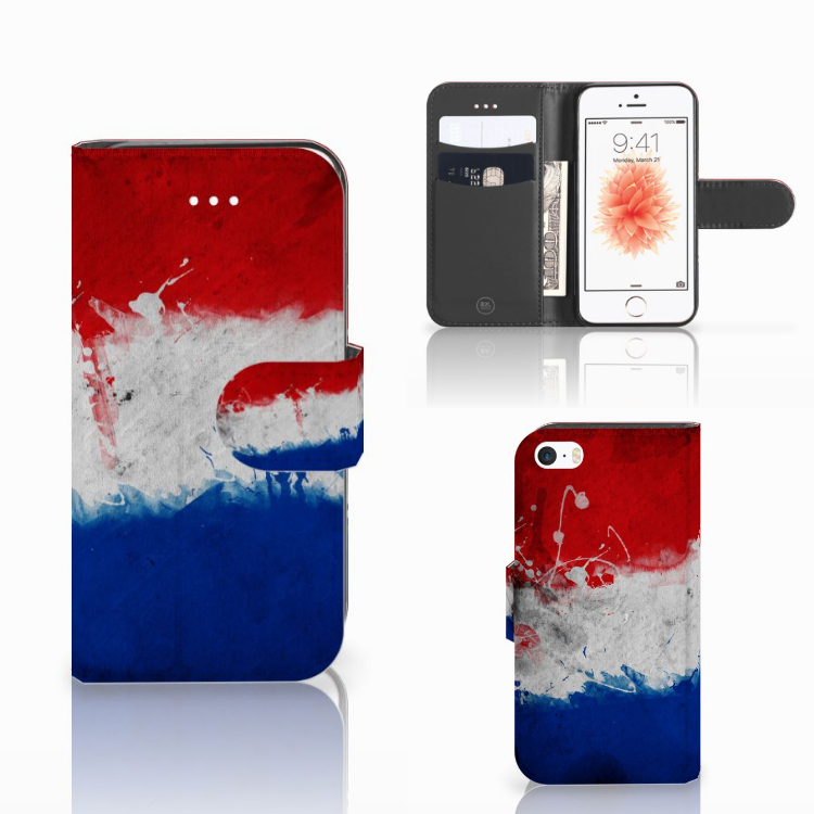 iPhone 5 | 5s Boekhoesje Uniek Design Nederlandse Vlag