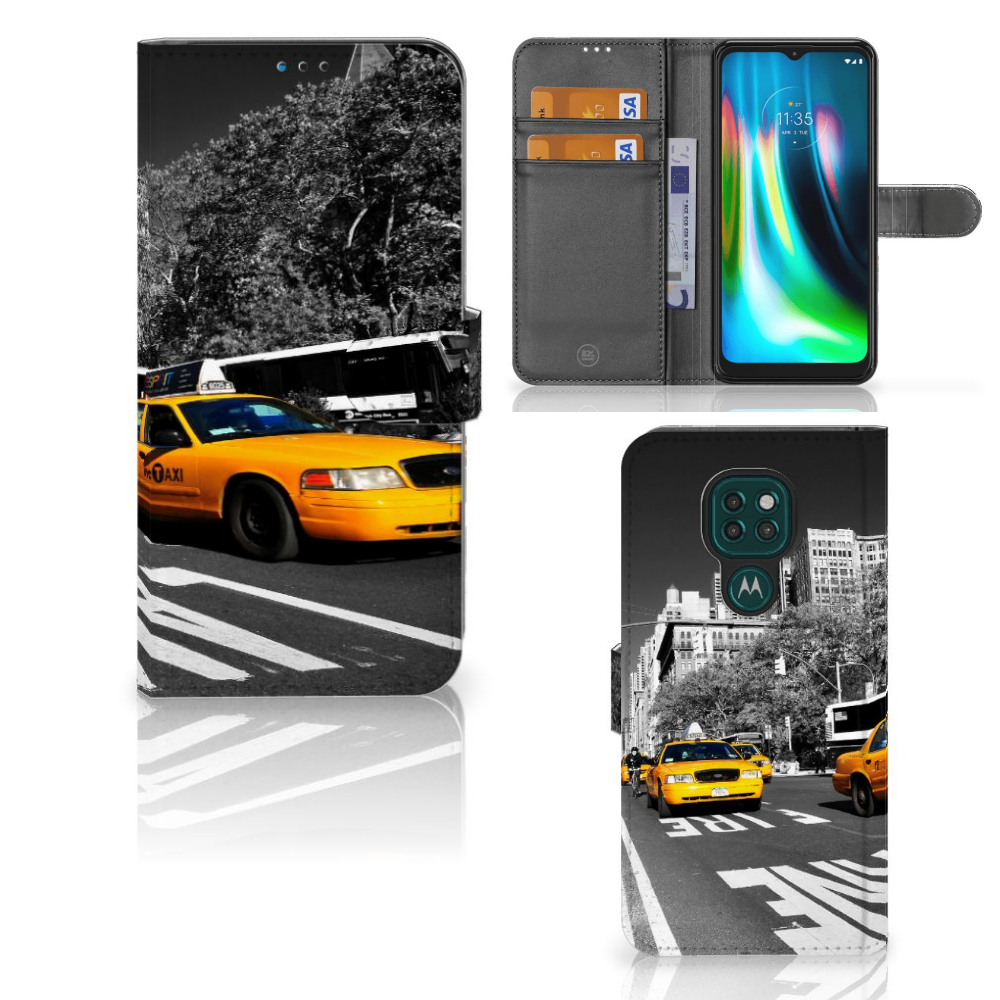 Motorola Moto G9 Play | E7 Plus Flip Cover New York Taxi