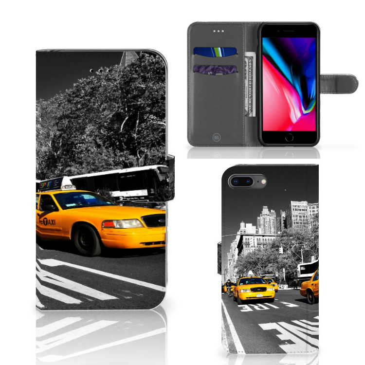Apple iPhone 7 Plus | 8 Plus Flip Cover New York Taxi