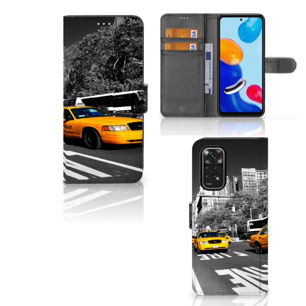 Xiaomi Redmi Note 11/11S Flip Cover New York Taxi