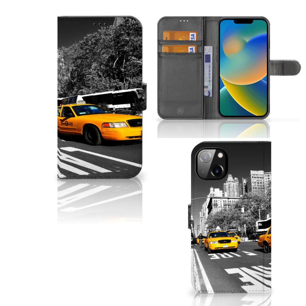 iPhone 14 Plus Flip Cover New York Taxi