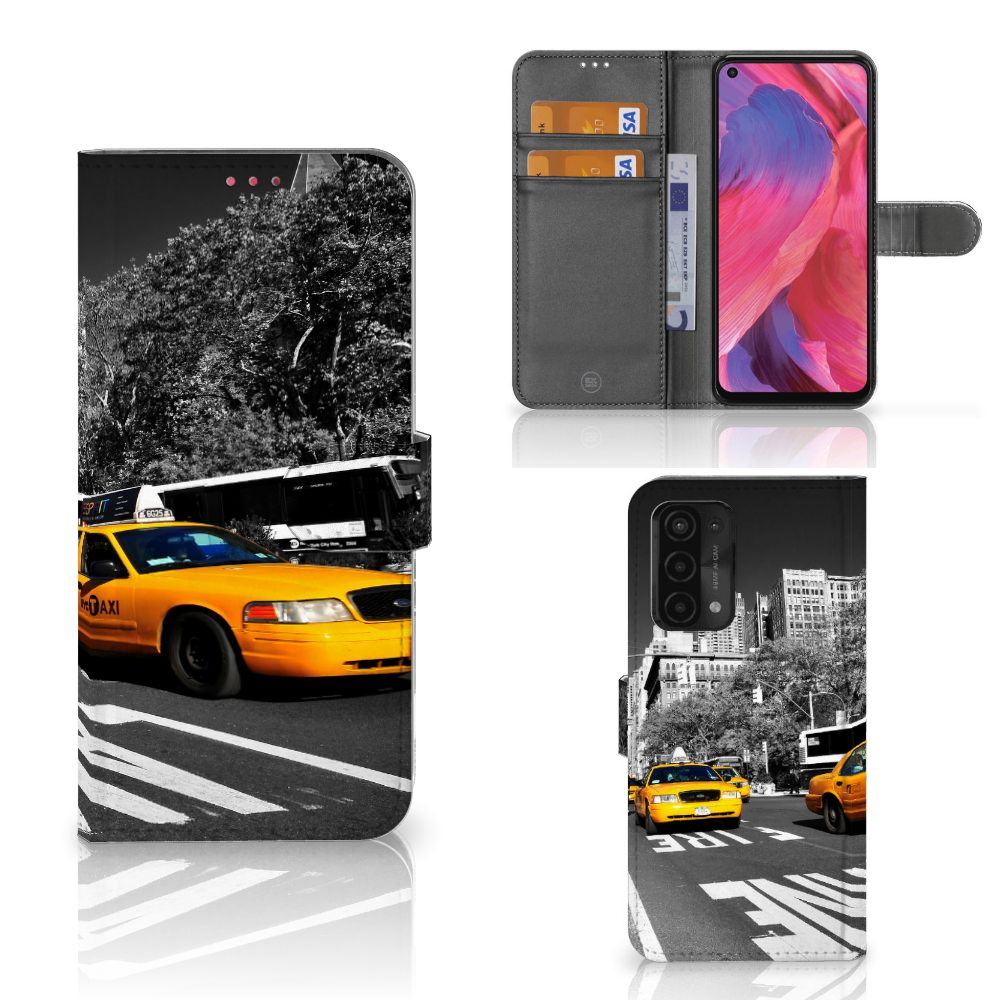 OPPO A54 5G | A74 5G | A93 5G Flip Cover New York Taxi