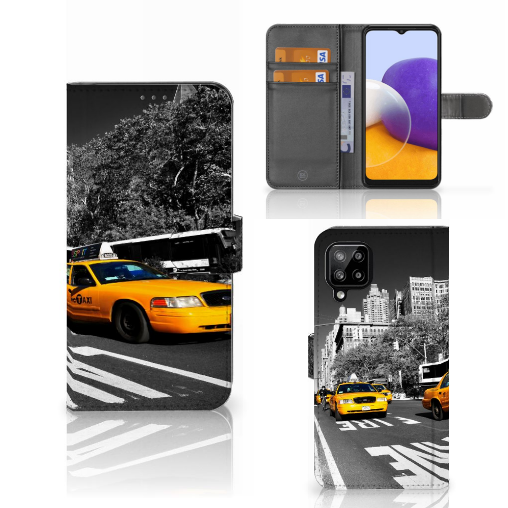 Samsung Galaxy A22 4G | M22 Flip Cover New York Taxi