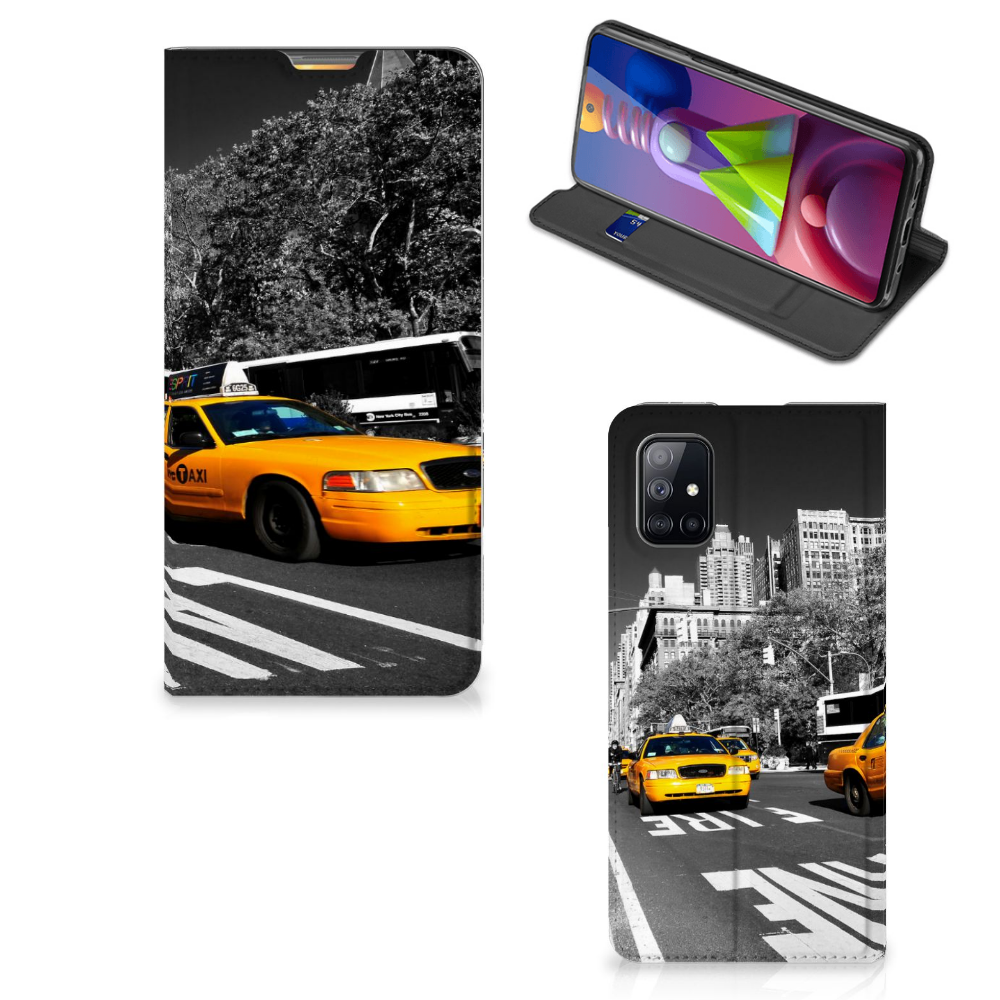 Samsung Galaxy M51 Book Cover New York Taxi