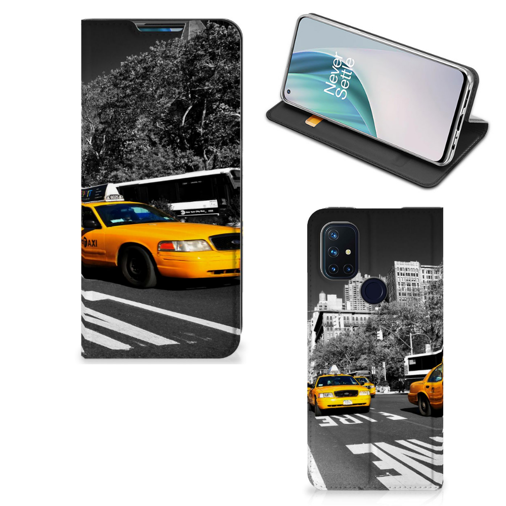 OnePlus Nord N10 5G Book Cover New York Taxi