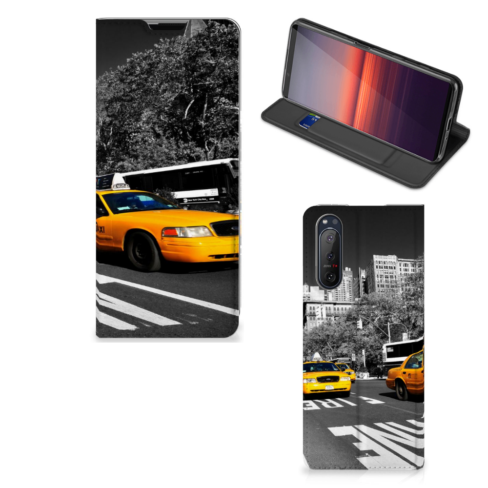 Sony Xperia 5 II Book Cover New York Taxi