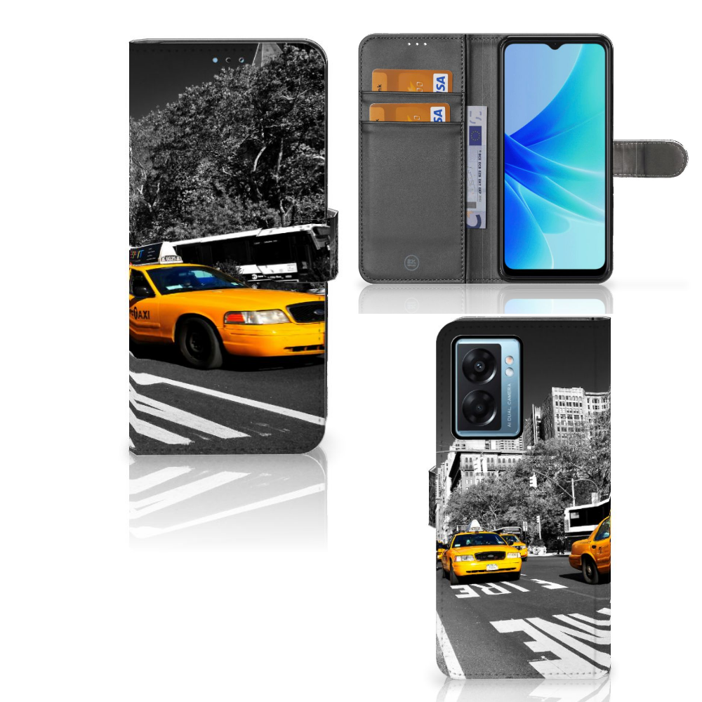 OPPO A77 5G | A57 5G Flip Cover New York Taxi