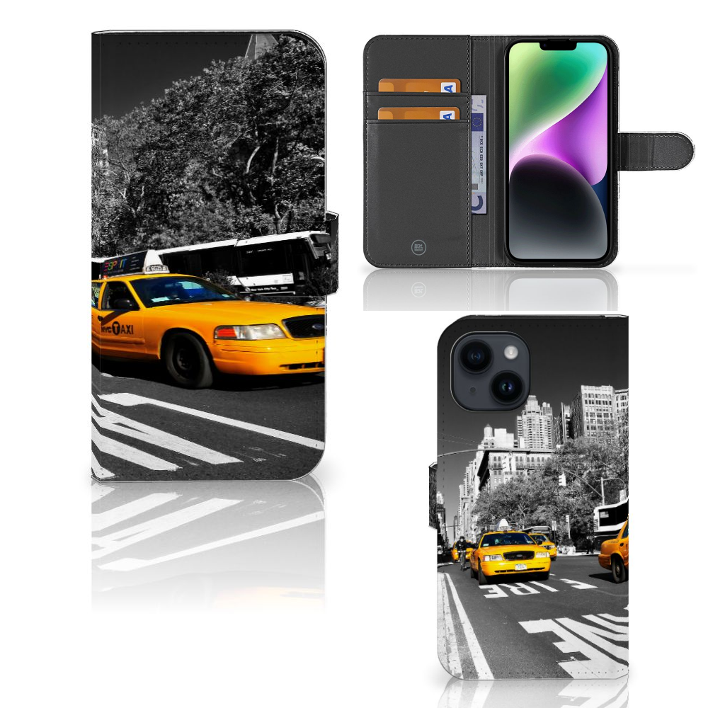 iPhone 15 Flip Cover New York Taxi