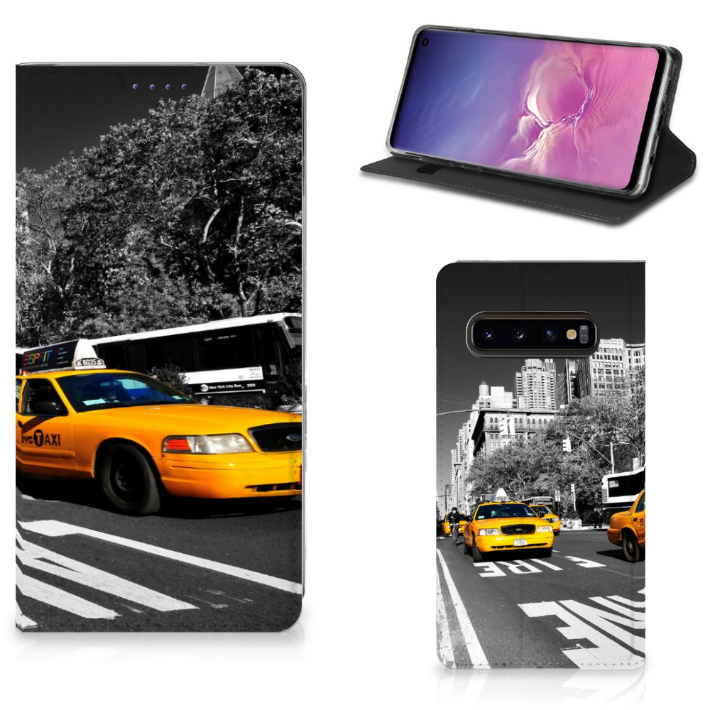 Samsung Galaxy S10 Book Cover New York Taxi