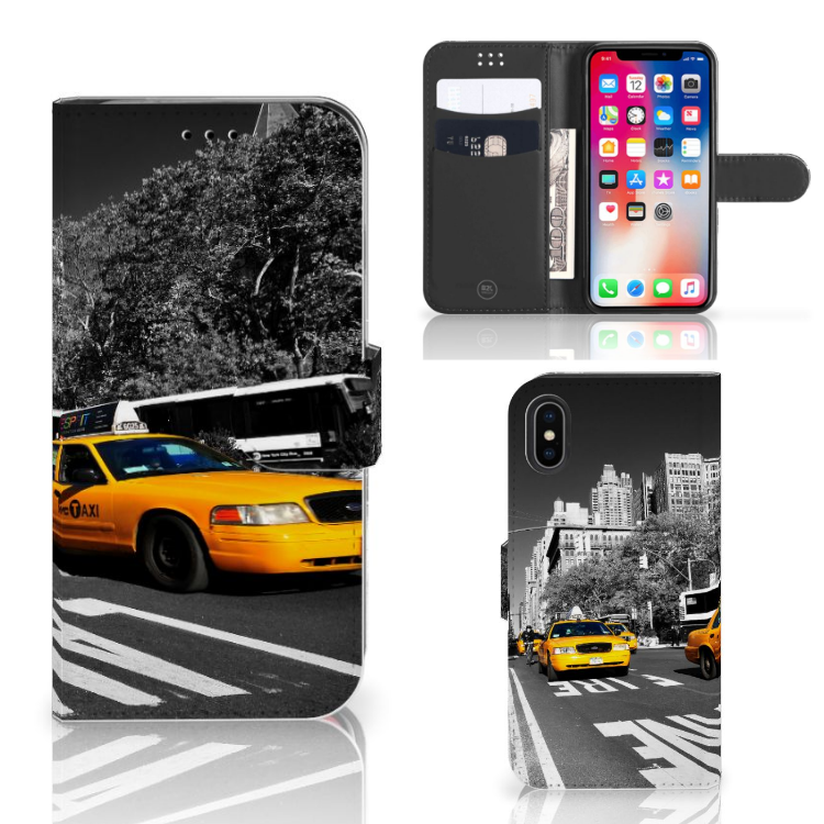 Apple iPhone X | Xs Flip Cover New York Taxi