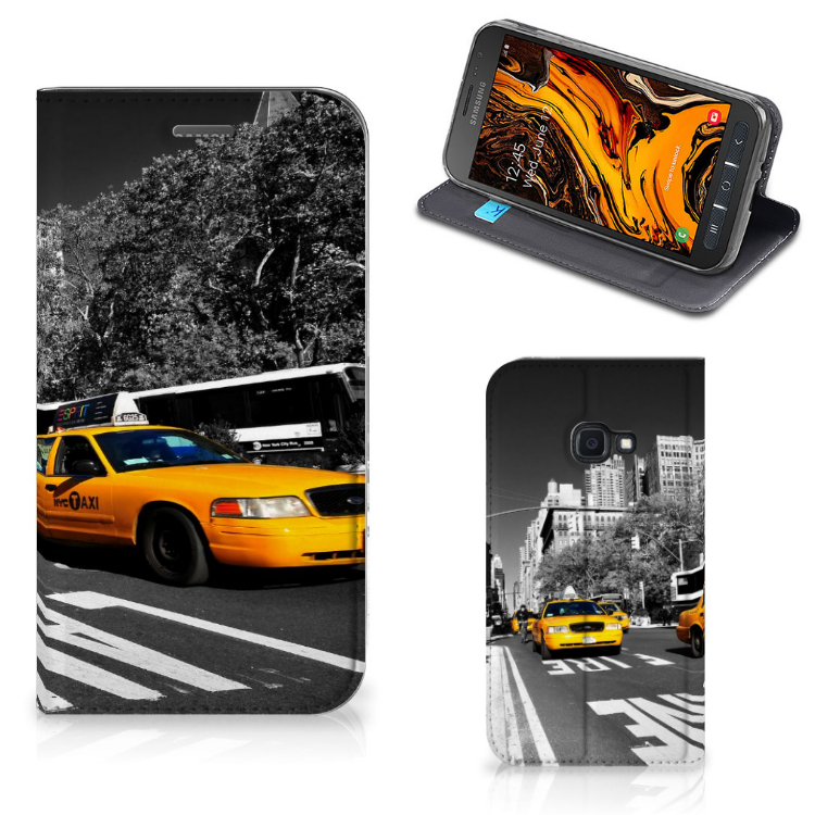 Samsung Galaxy Xcover 4s Book Cover New York Taxi