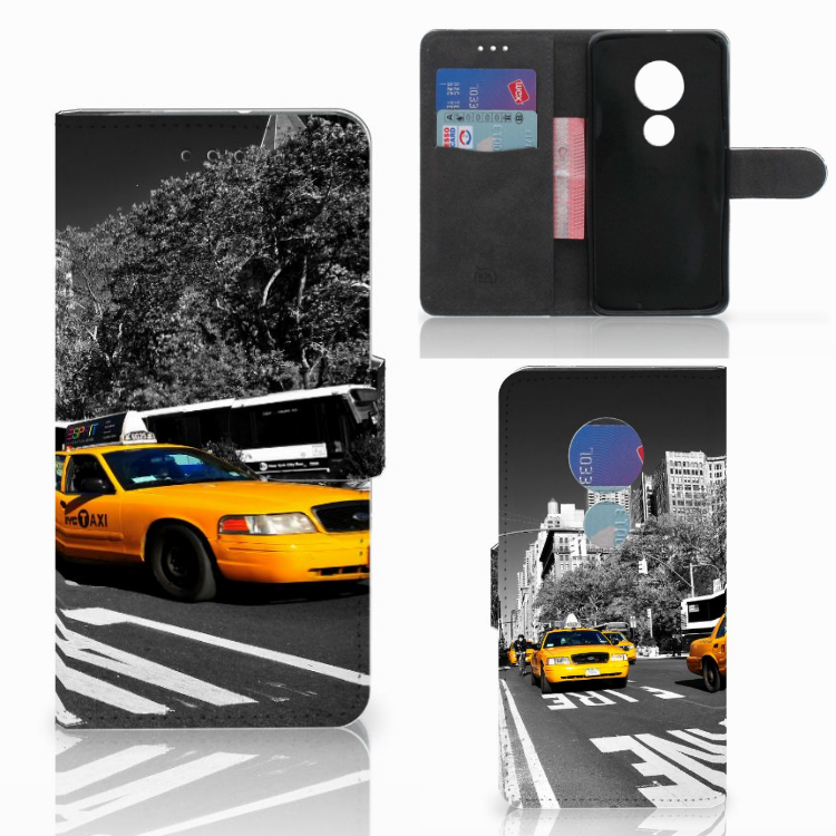 Motorola Moto G7 Play Boekhoesje Design New York Taxi