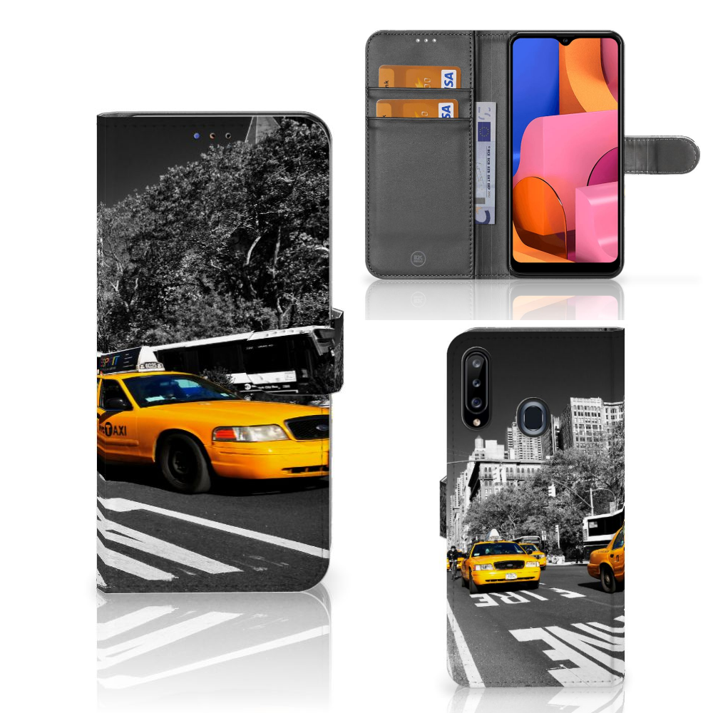 Samsung Galaxy A20s Flip Cover New York Taxi