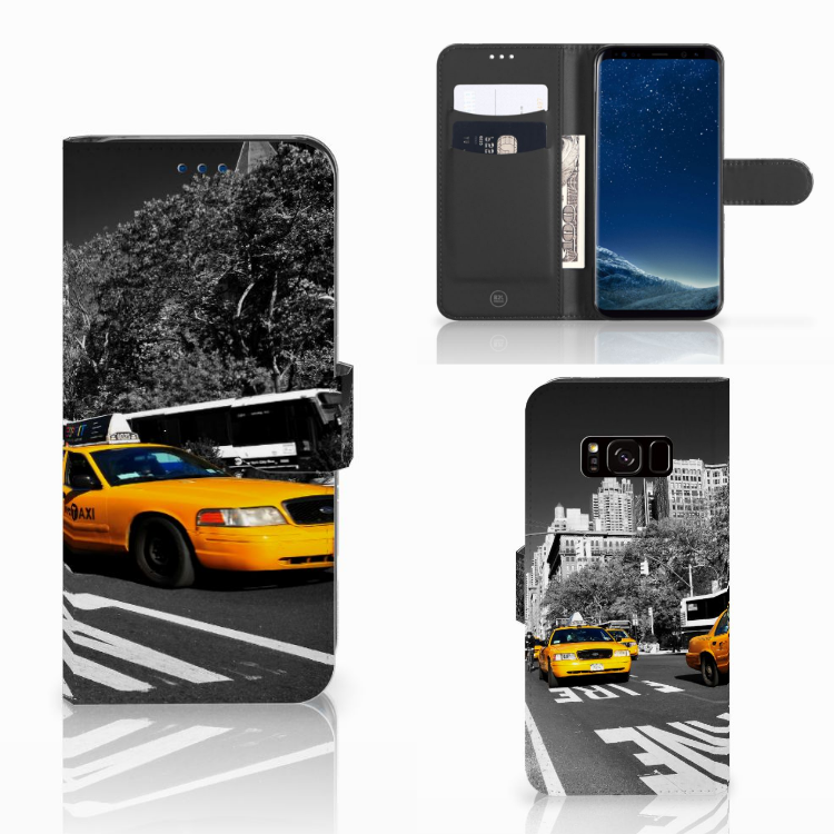 Leuk Design Hoesje Taxi's voor de Samsung Galaxy S8