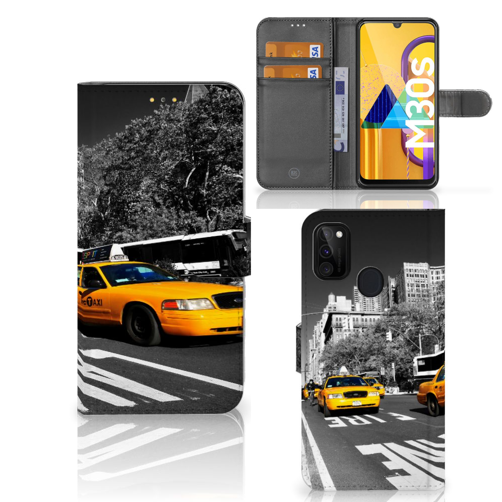 Samsung Galaxy M21 | M30s Flip Cover New York Taxi