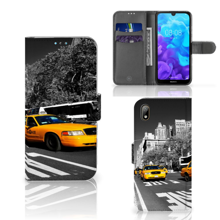 Huawei Y5 (2019) Flip Cover New York Taxi