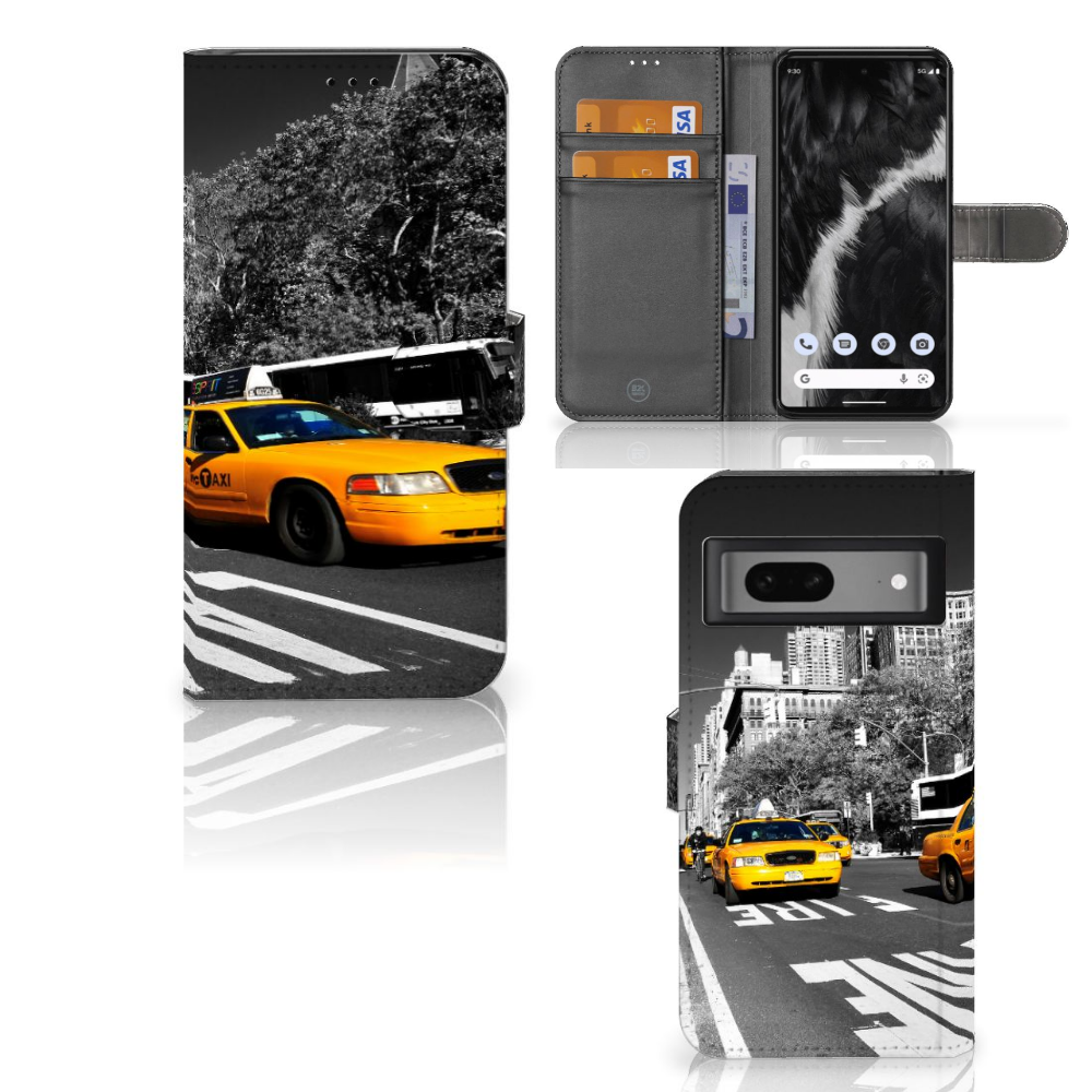 Google Pixel 7 Flip Cover New York Taxi