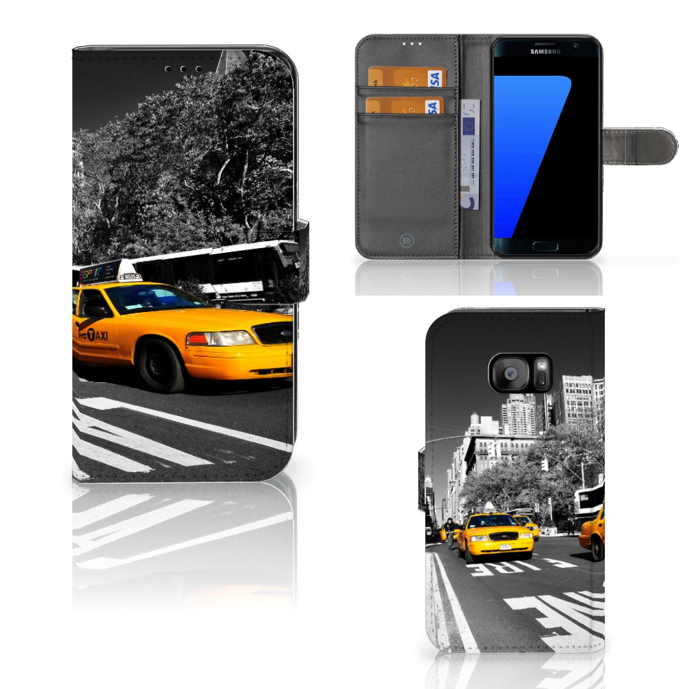 Samsung Galaxy S7 Edge Leuk Hoesje Taxi, G935f