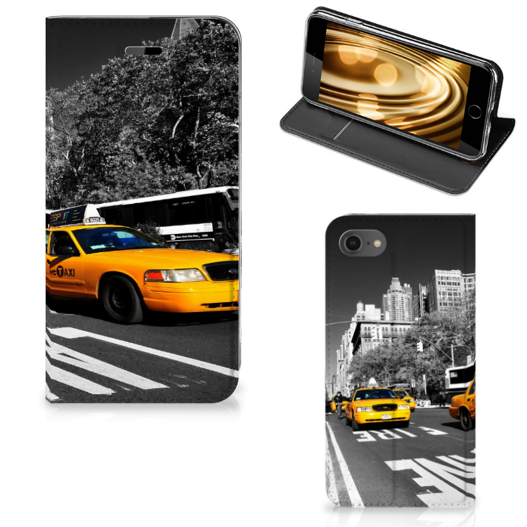 Apple iPhone 7 | 8 Standcase Hoesje Design New York Taxi