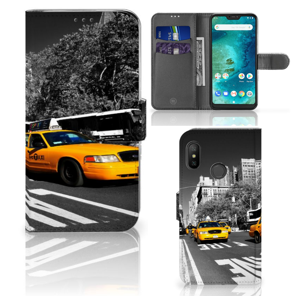 Xiaomi Mi A2 Lite Flip Cover New York Taxi