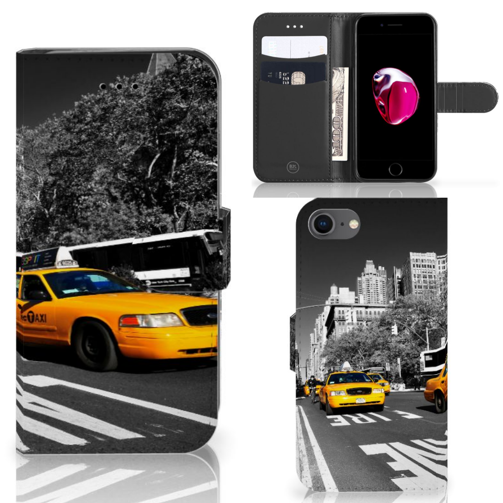 iPhone 7 | 8 | SE (2020) | SE (2022) Flip Cover New York Taxi