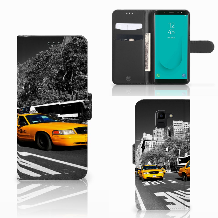 Samsung Galaxy J6 2018 Flip Cover New York Taxi