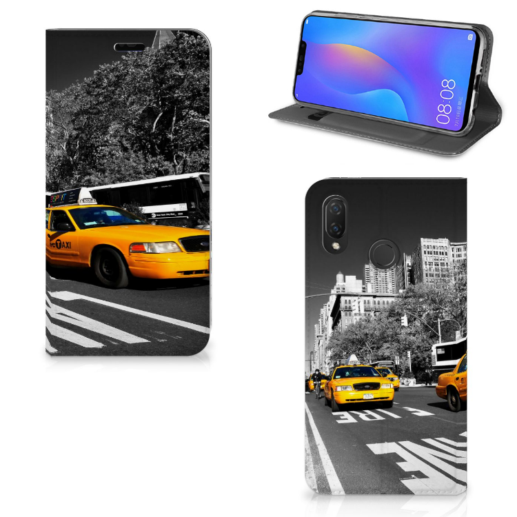 Huawei P Smart Plus Book Cover New York Taxi